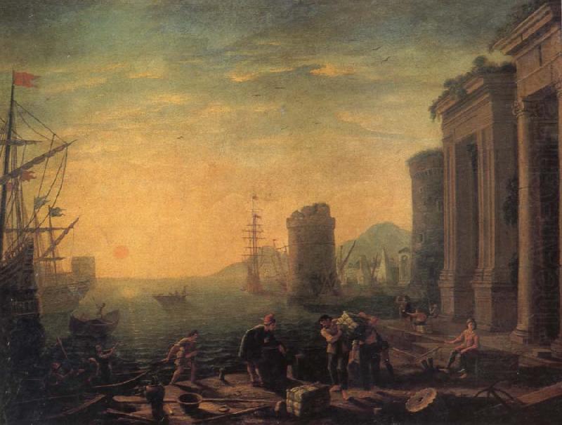 GILLOT, Claude Morning in the Harbour china oil painting image